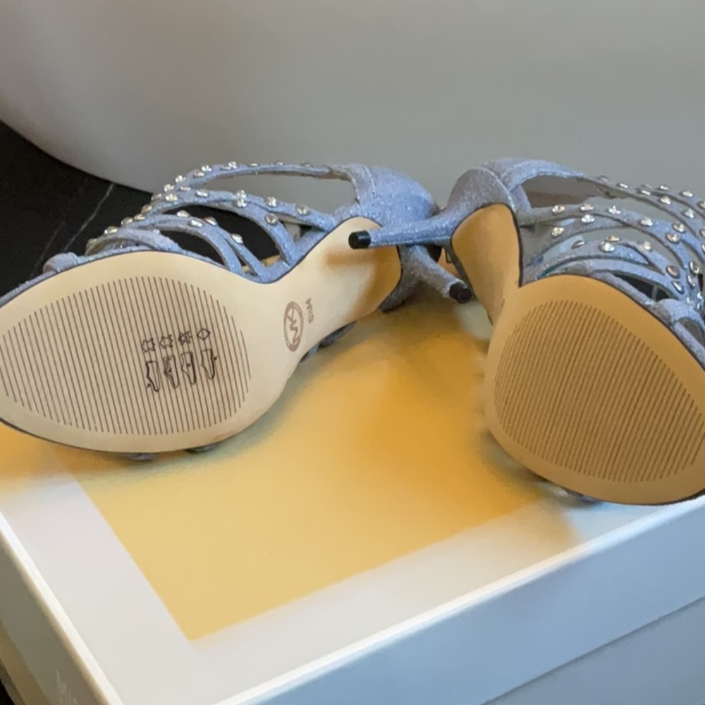 Michael Kors Maddie Jewelled Strap Sandals - denim - Picture 6 of 8